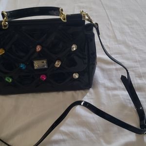 Black purse with bling